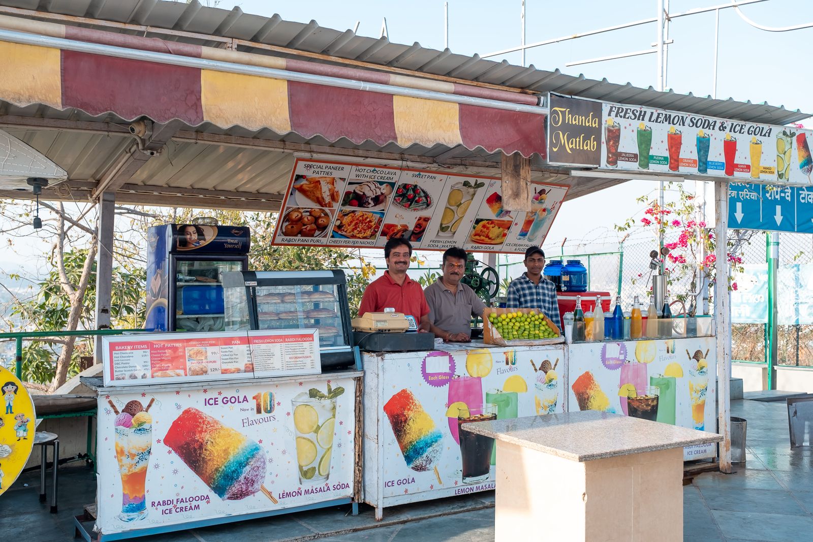 Snack stalls